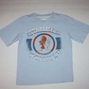 Vibrations Boy's Blue Vintage Graphic T Shirt Top size 6